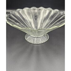 Vintage Imperial Glass Lindbergh #719 Clear Comport Bowl – 8 Inch